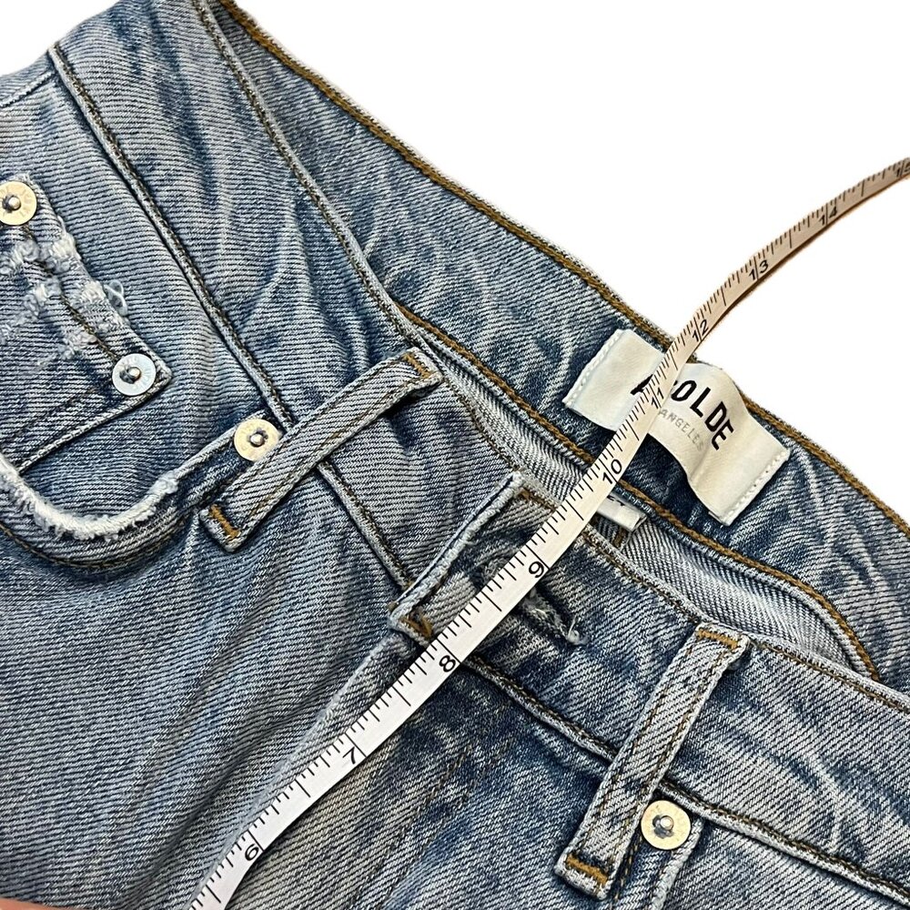 Agolde Light Blue Denim Relaxed Straight Leg Jeans Size 24 - Picture 6 of 6